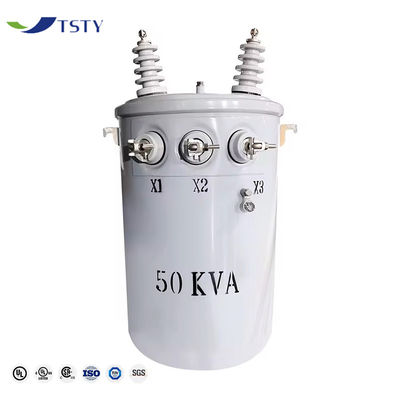 14.4kv আউটপুট ভোল্টেজ 100kva কম ক্ষতির শিল্পের জন্য একক-ফেজ ট্রান্সফরমার