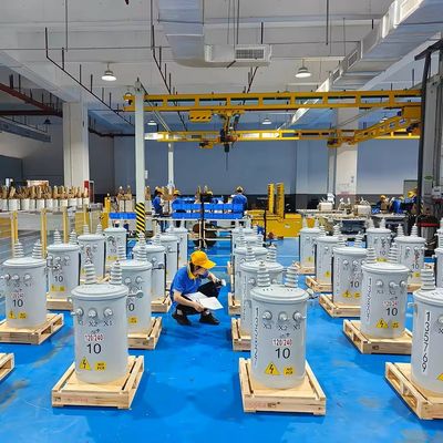 টরয়েডাল কয়েল স্ট্রাকচার 100kVA 150kVA একক ফেজ তেল ভরাট কম ক্ষতি ট্রান্সফরমার