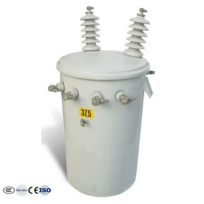 অ্যালুমিনিয়াম/কপার ওয়াইন্ডিং উপাদান 14.4 kv100 kVA কম ক্ষতির একক ফেজ পাওয়ার ট্রান্সফরমার