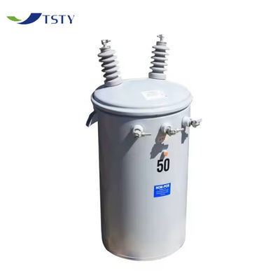তেল ভরাট মেরু মাউন্ট ট্রান্সফরমার 15kva 4160V থেকে 480/277V 25kva 37.5kva একক ফেজ