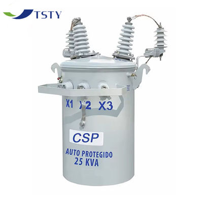 তেল ভরাট ট্রান্সফরমার -অনিশ্চিত 60Hz 23kV 230V / 460V 50kVA একক ফেজ মেরু মাউন্ট ট্রান্সফরমার